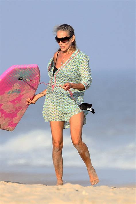 sarah jessica parker bikini|Sarah Jessica Parker Wears Black Swimsuit In Hamptons: .